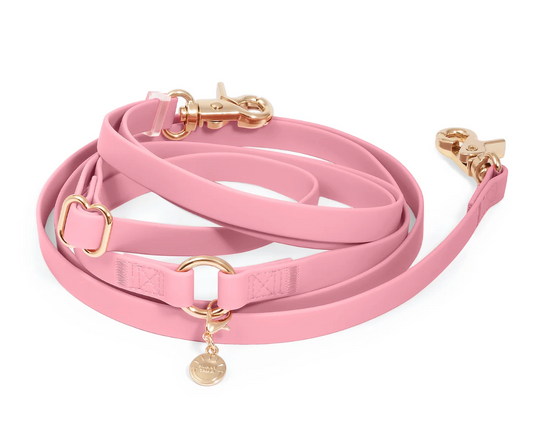 Perfect Pink 4-in-1 Convertible Hands Free Cloud Dog Leash by Sunny Tails