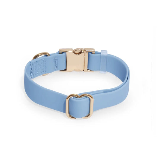 Malibu Blue Waterproof Dog Collar by Sunny Tails