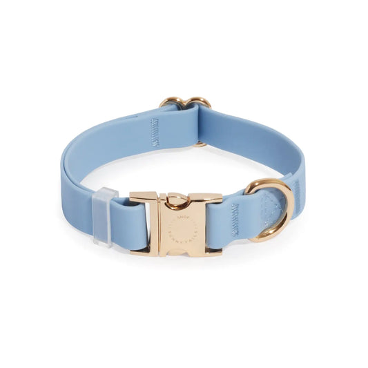 Malibu Blue Waterproof Dog Collar by Sunny Tails