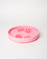 Pink Silicone Slow Feeder Dog Bowl